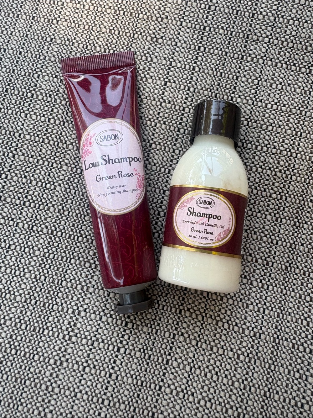 SABON Green Rose Shampoo Set Of 2 Luxury Travel Size Items Both New